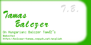 tamas balczer business card